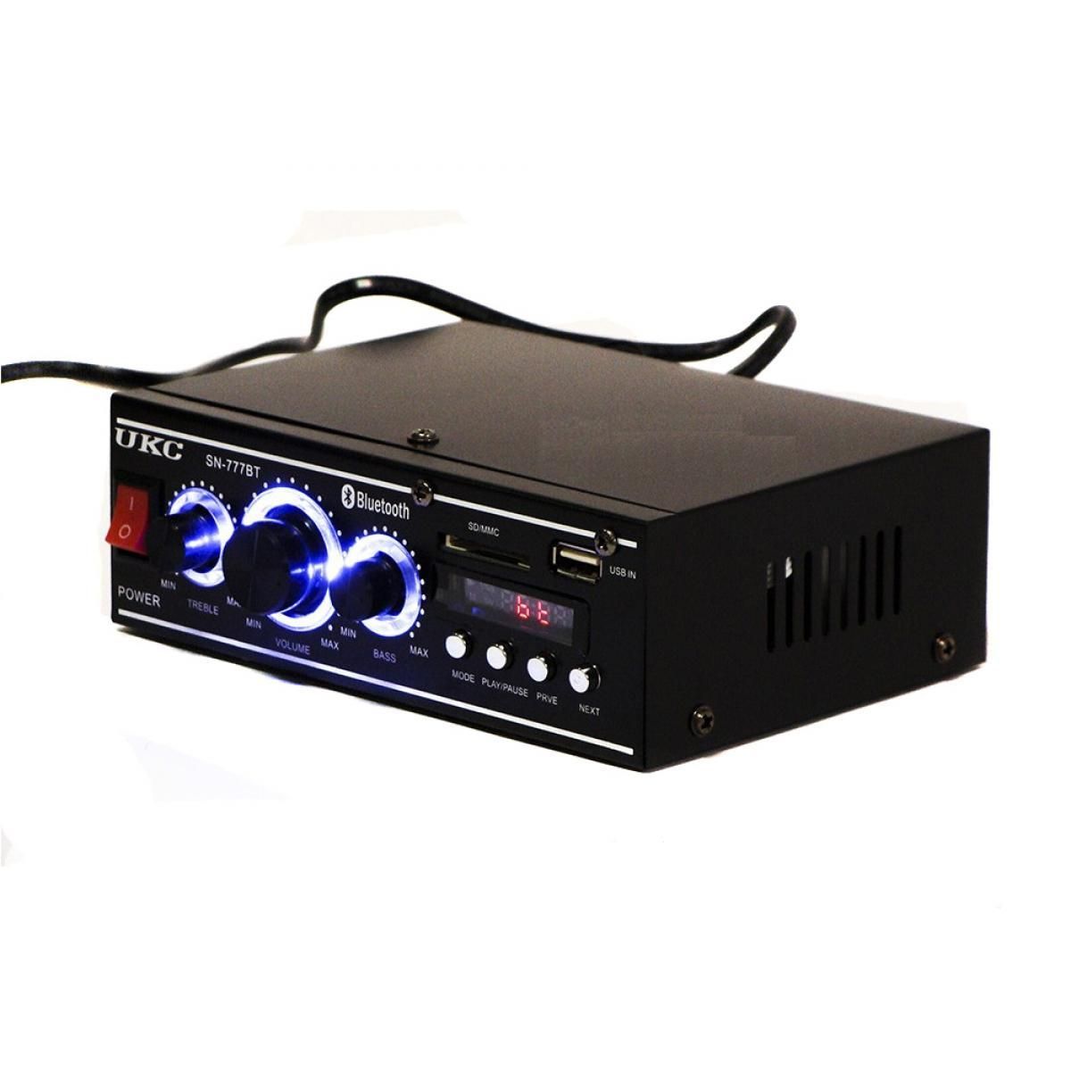 Стерео усилитель UKC SN-777BT с Bluetooth, FM, USB и пультом - Зображення 2
