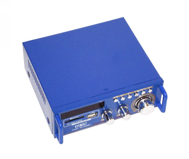 Підсилювач потужності звуку UKC SN-3636BT Blue з Bluetooth та радіо - Зображення 2