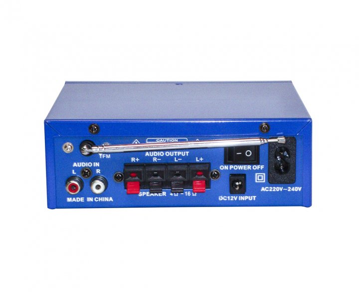 Підсилювач потужності звуку UKC SN-3636BT Blue з Bluetooth та радіо - Зображення 4