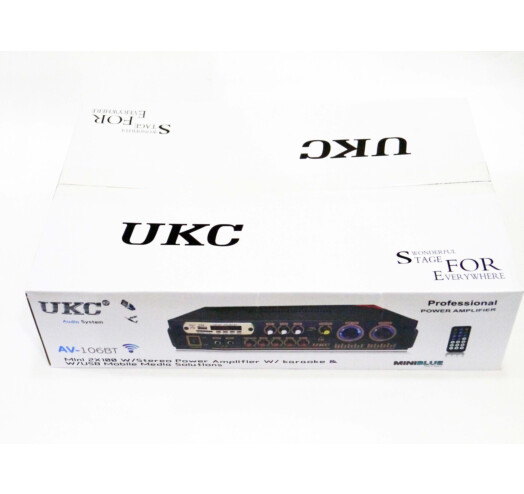 Усилитель звука стереоусилитель UKC AV-106BT с Bluetooth ∙ Караоке ∙ FM ∙ USВ - Зображення 5