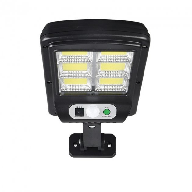 Вуличний ліхтар із сонячною панеллю LED Solar Street Light BL BK 120-6COB ∙ Акумуляторний світильник з датчиком руху та пультом 2200mA на сонячній батареї - Зображення 3