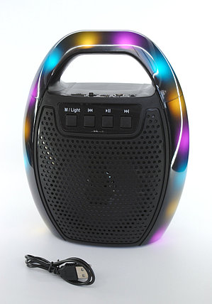 Портативная Bluetooth колонка в виде чемоданчика ESS-109B ∙ USB ∙ SD ∙ Bluetooth ∙ FM ∙ LED дисплей ∙ Cветомузыка - Зображення 4