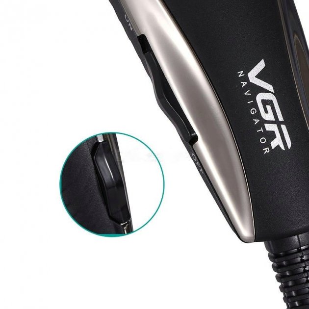 Професійна машинка для стрижки волосся від мережі VGR V-033 USB Pro, 9 Вт з насадками 3-12 мм і ножицями в комплекті - Зображення 4
