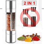 Млинок для спецій Duo Grinder Model 1 • Кухонний млинок для солі, перцю та приправ для зручного подрібнення спецій вдома і на кухні