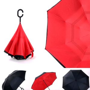 Парасолька навпаки Up-Brella Парасолька зворотного додавання однотонна в чохлі