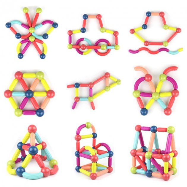Дитячий магнітний конструктор Magnetic sticks Hl-2122 ∙ 25 деталей - Зображення 5