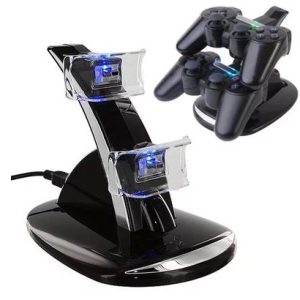 Подвійна зарядна док-станція для PS4 USB підставка для одночасного заряджання двох джойстиків PS4 World Game Charging Stand