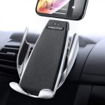 Автомобільний утримувач телефону з бездротовою зарядкою Smart Sensor S5 ∙ Універсальна підставка для смартфона ∙ Бездротова зарядка в авто