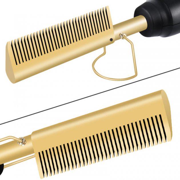 Розчіска-випрямляч для волосся High Heat Brush ∙ Електричний гребінь для укладання, випрямлення, розгладження волосся - Зображення 2