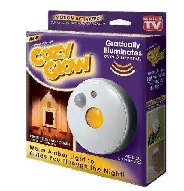 Затишний бездротовий ліхтар – світильник Cozy Glow LED із датчиком руху - Зображення 5