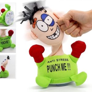 М'яка інтерактивна іграшка - антистрес PUNCH ME «Вдар мене» зі звуковим супроводом на присосках
