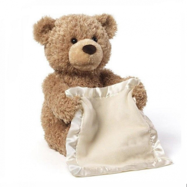 Дитяча інтерактивна іграшка Ведмедик Пікабу Peekaboo Bear Brown, 30 см - Зображення 2