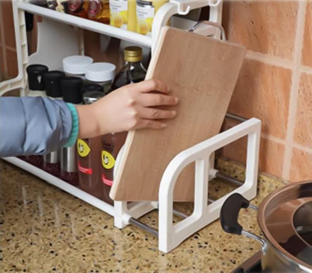 Кухонный органайзер - стойка для специй, масел Kitchen seasoning shelf - Зображення 2