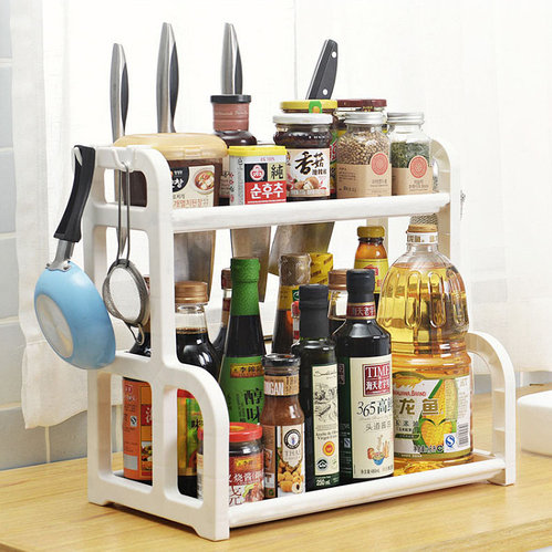 Кухонный органайзер - стойка для специй, масел Kitchen seasoning shelf - Зображення 3