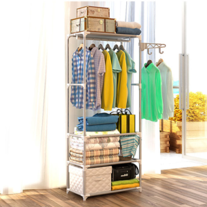 Напольная вешалка для хранения одежды и обуви New Boxy Coat Rack ∙ Открытый сборной шкаф-органайзер для вещей на 4 полки