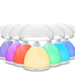 Безопасный детский светильник – ночник Гриб с мягким светом LED Mushroom Lamp HUIAN HC-868 USB, 7 цветов