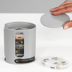 Таблетниця на 7 днів PILL PRO Органайзер для таблеток та вітамінів з контейнерами на кожен день тижня