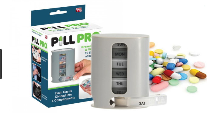Таблетниця на 7 днів PILL PRO Органайзер для таблеток та вітамінів з контейнерами на кожен день тижня - Зображення 5