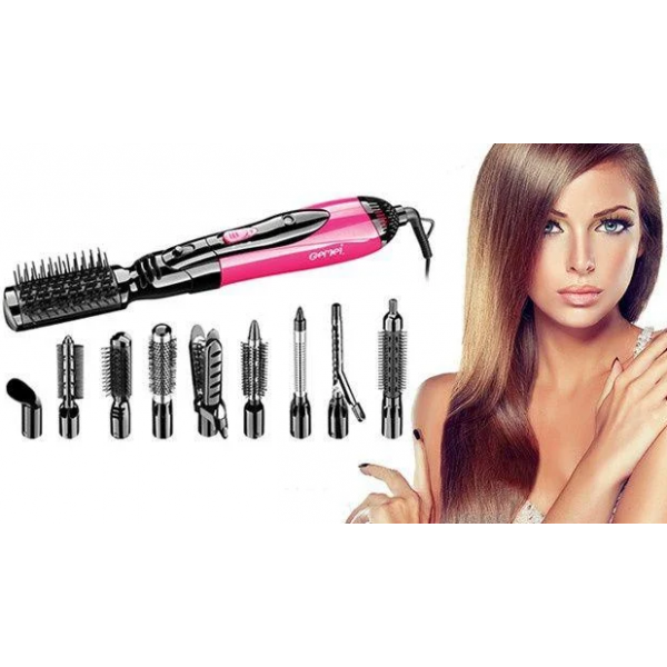 Повітряний мультистайлер 10 в 1 GEMEI GM-4835 Professional Hot Air Styler Багатофункціональний стайлер з насадками для укладки волосся - Зображення 2