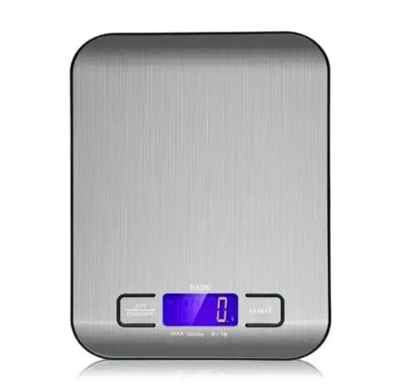 Електронні кухонні ваги з LCD-дисплеєм і металевою платформою Kitchen scale, 5000 г - Зображення 2
