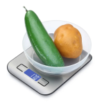 Електронні кухонні ваги з LCD-дисплеєм і металевою платформою Kitchen scale, 5000 г