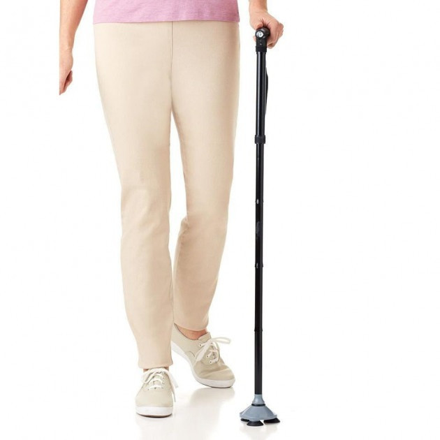 Телескопічна складна тростина із вбудованим ліхтариком Trusty Cane - Зображення 3