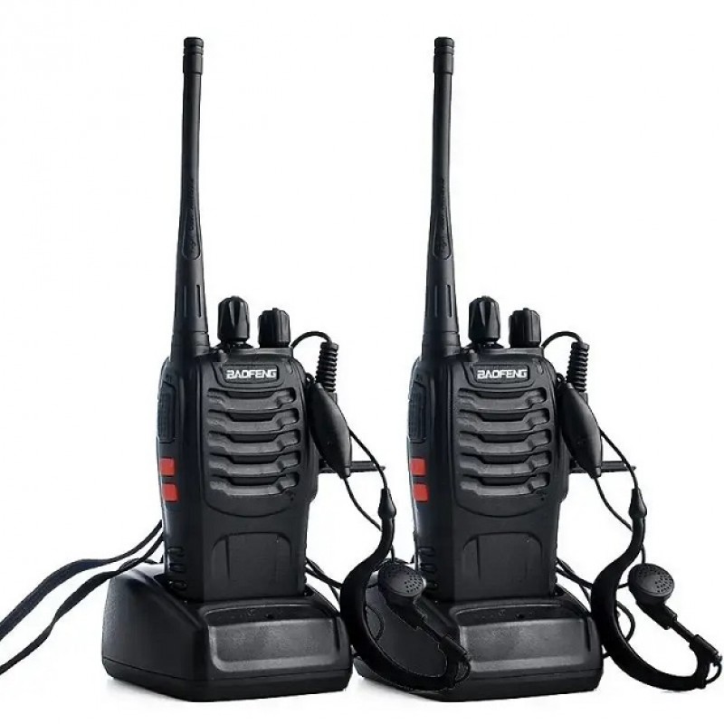 Комплект із двох рацій BAOFENG BF-888S ∙ Радіус передачі сигналу до 6 км, 400-470 МГц, 5 Вт