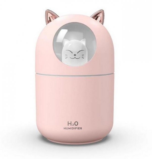 Зволожувач повітря Котик Humidifier H2O Cat USB Дифузор з підсвіткою – нічником, 300мл - Зображення 2