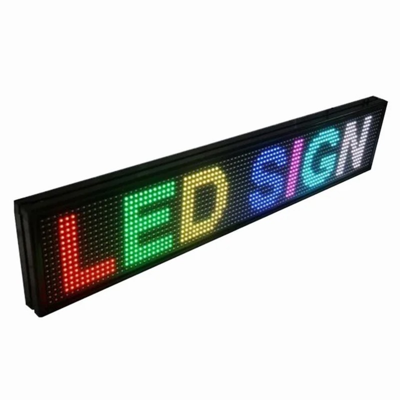 Світлодіодна вивіска RGB Біжучий рядок внутрішній, 100х20 см - Зображення 2