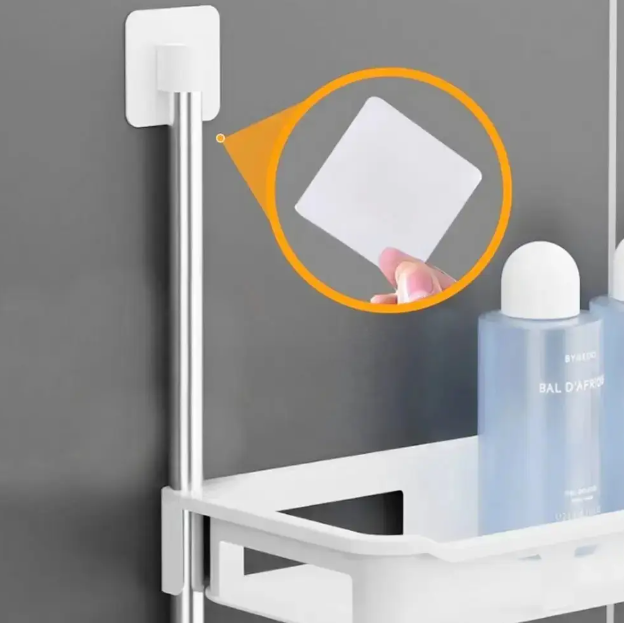 Подвійна туалетна полиця - органайзер STOREY TOILET RACK Стійка з поличками над унітазом, 31х20х5 см - Зображення 2