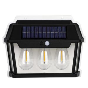 Вуличний ліхтар на сонячній батареї з датчиком руху HW 999-3W Solar Interaction Wall Lamp · Настінний зовнішній світильник · 3 режими освітлення