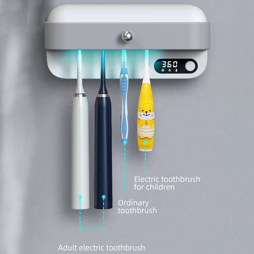 Тримач зубних щіток Toothbrush disinfection rack з ультрафіолетовою стерилізацією - Зображення 2