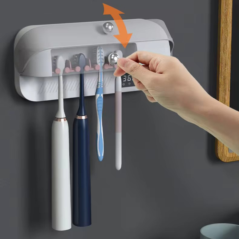 Тримач зубних щіток Toothbrush disinfection rack з ультрафіолетовою стерилізацією - Зображення 5