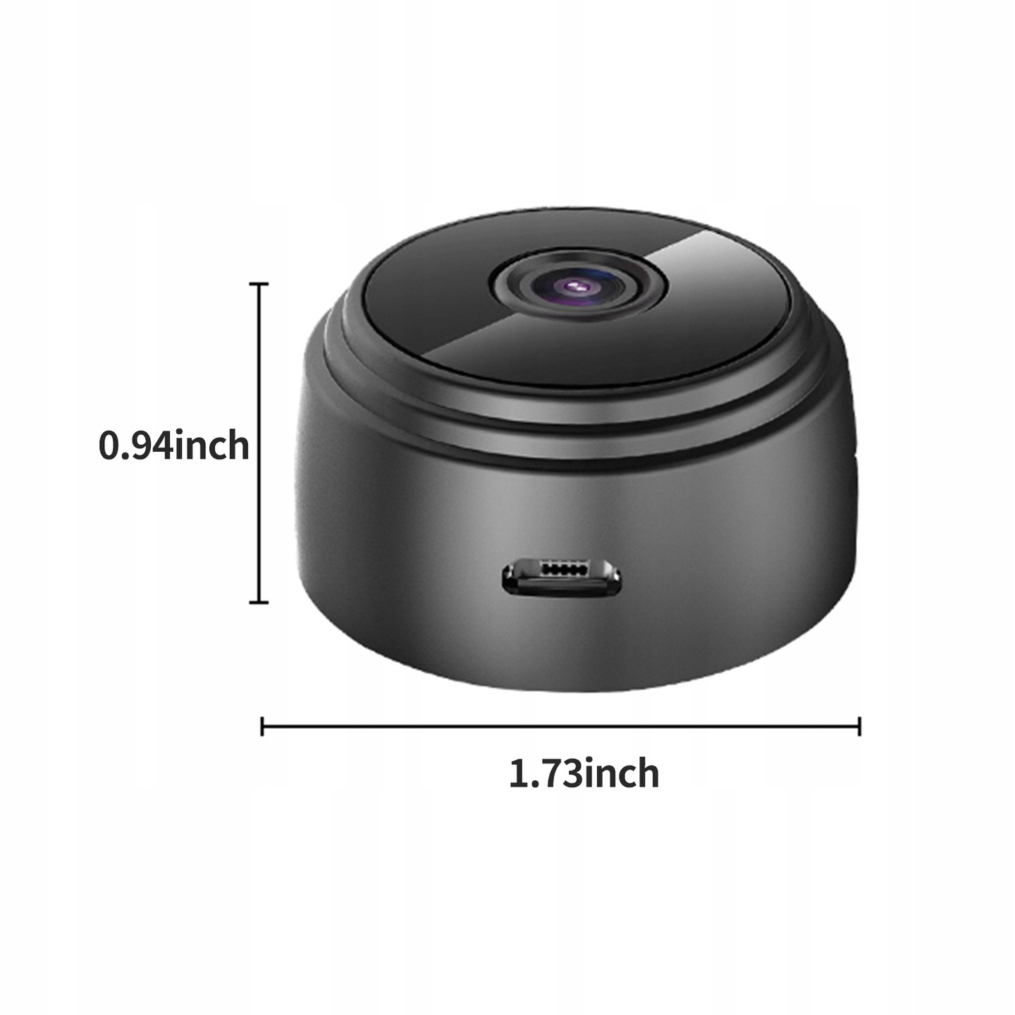 Бездротова Wi-Fi міні відеокамера A9 FullHD 1080P ∙ Нічна зйомка до 10м ∙ Датчик руху ∙ Циклічний запис відеоспостереження - Зображення 2