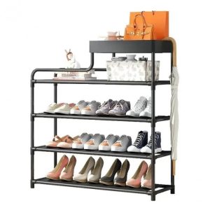 Стелаж підлоговий для взуття CLOTHES RACK ∙ Полиця - органайзер в передпокій для зберігання взуття