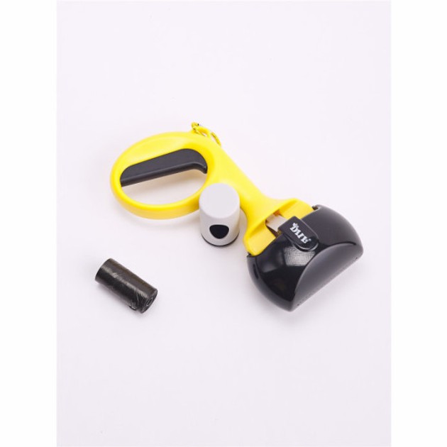 Автоматичний совок для прибирання за собакою Pooper Scooper Medium 25 x 11 x 9 см · Щипці для прибирання з карабіном та мішками в комплекті - Зображення 2