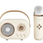 Акустична система «RETRO» з мікрофоном ∙ Бездротова портативна Bluetooth колонка на акумуляторі ∙ Міні-караоке