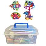 Магнітний конструктор Magic Magnet у валізі, 40 деталей ∙ Дитяча 3D головоломка для створення об'ємних моделей
