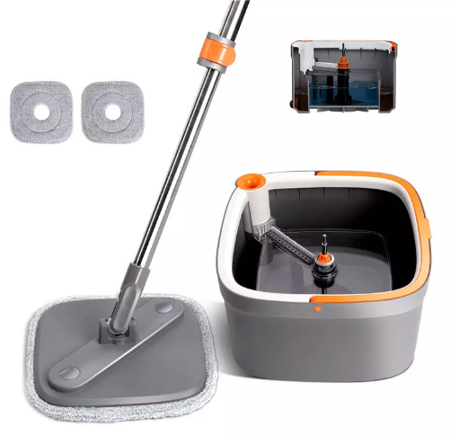 Швабра з відром і віджимом Mop with Bucket K10 ∙ Комплект для миття підлог ∙ Складна швабра - Зображення 2