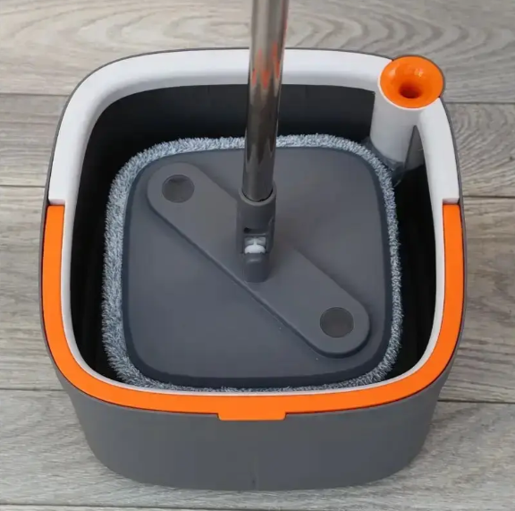 Швабра з відром і віджимом Mop with Bucket K10 ∙ Комплект для миття підлог ∙ Складна швабра - Зображення 4