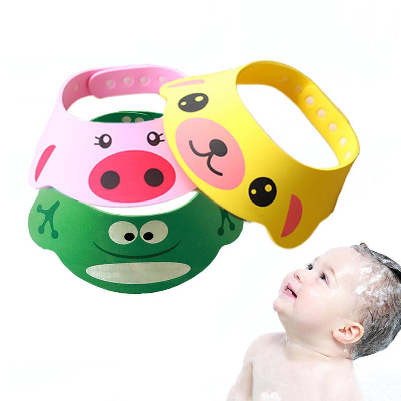 Дитячий регульований козирок для миття голови та стрижки Baby Shower Cap · Захисна шапочка для купання дитини - Зображення 2