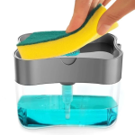 Кухонний диспенсер - органайзер для губки Soap Pump Caddy з дозатором миючого засобу, 380 мл