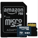 Карта пам'яті Micro SDHC 16GB Amazon pro microSD Мікро СД картка з адаптером