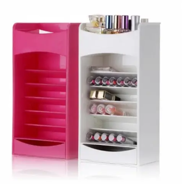 Настільний органайзер Cosmake Lipstick And Nail Polish Organizer Міні-стелаж з поличками для помад, лаків та косметики - Зображення 3