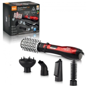 Фен-щітка для волосся Rotative Brush RAF R416 ∙ Брашинг для укладання волосся з насадками 5 в 1, 1200Вт