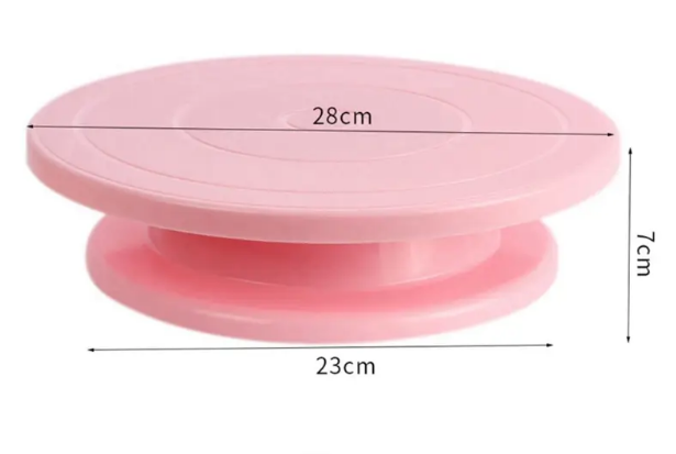 Обертовна підставка для декорування торта Cake Turntable, 28 см - Зображення 5
