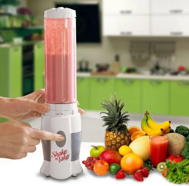 Блендер - шейкер Shake n Take для коктейлів та смузі ∙ Портативний шейкер зі склянкою, 500 мл - Зображення 4