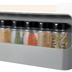 Навісний органайзер для спецій Under-shelf Spice Rack Набір баночок – спецівниць, 6 шт.