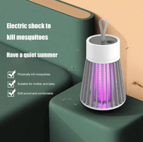 Знищувач – пастка для комах Electronic shock Mosquito killing lamp USB Лампа від комарів та мух - Зображення 2