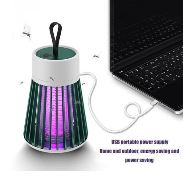 Знищувач – пастка для комах Electronic shock Mosquito killing lamp USB Лампа від комарів та мух - Зображення 5